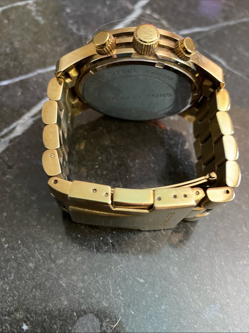 Michael Kors Gold Stainless Steel Chronograph Watch - Picture 3 of 11